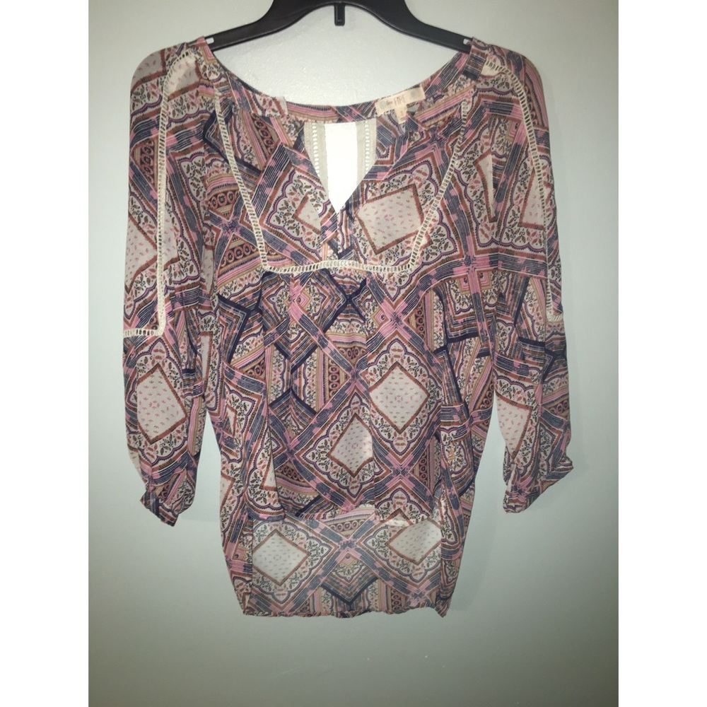 High low silky shirt.